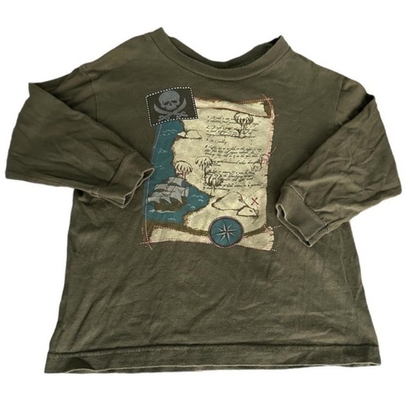 GAP Kids Pirate Map Long Sleeve Tee 4T - Picture 1 of 4